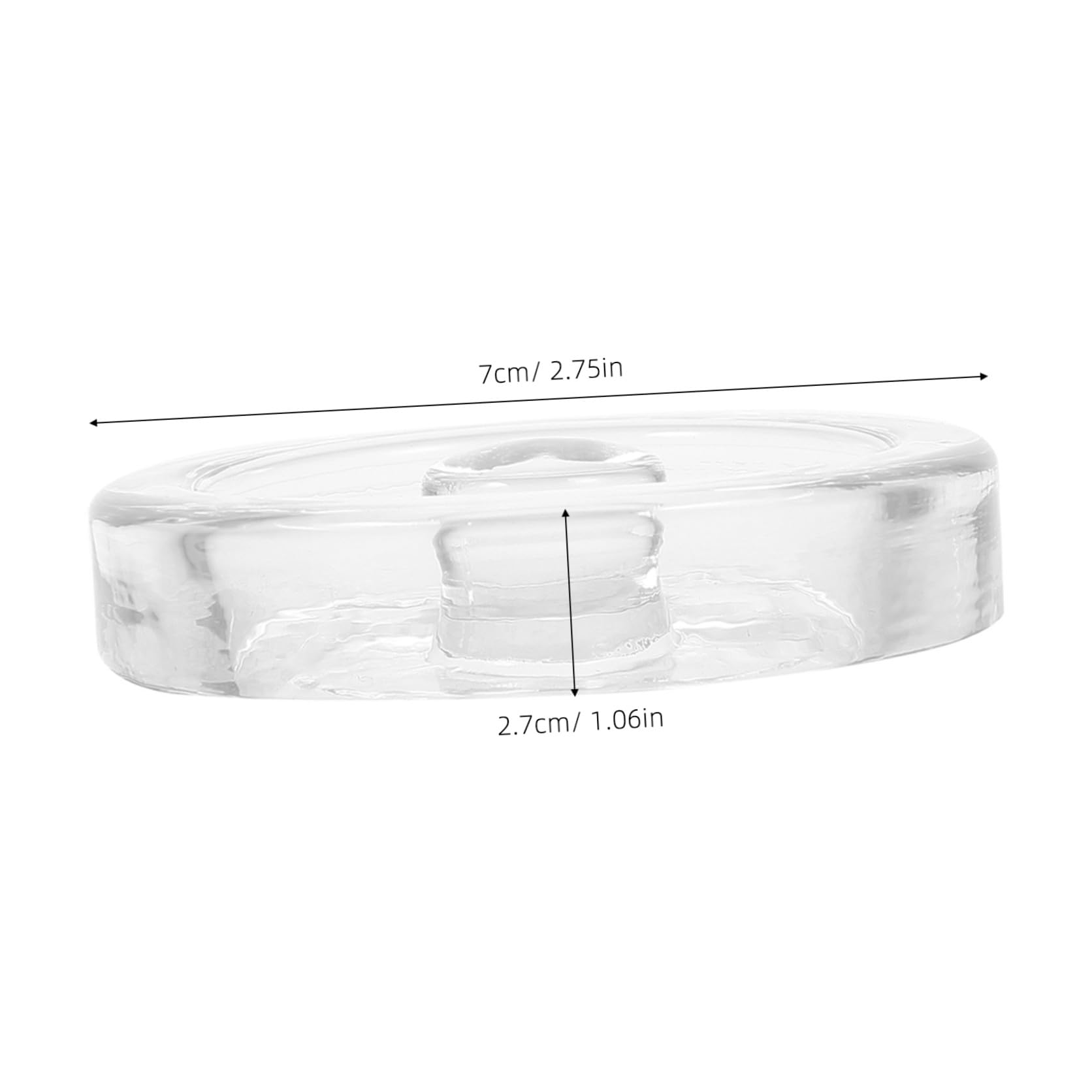 SEWACC Pesas de Fermentación de Vidrio 2 Unidades para Tarros de Boca Ancha, Tapas Pesadas para Fermentar, Diseño Compacto y Ligero, Aptas para Fermentación en Cocina y Conservación