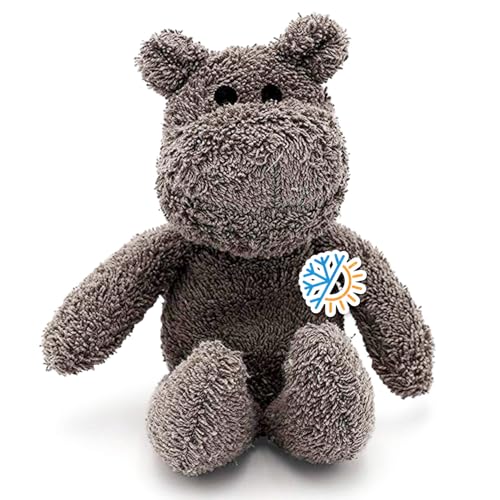 Thermal-Aid Zoo Animals - Happy The Hippo - Heatable Therapeutic Stuffed Animals for Kids - Hot & Cold Therapy - Ice Pack & Heating Pack