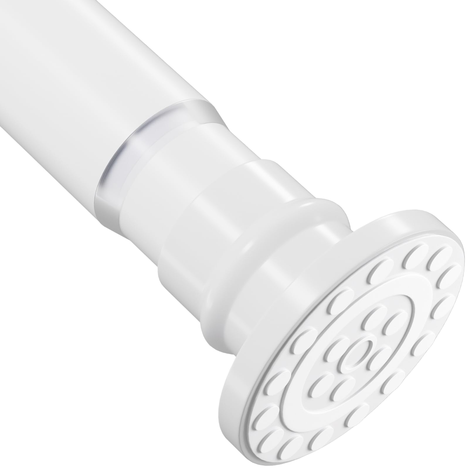 Photo 1 of XIQIYY Small Shower Rod 18-32 Inches Short Adjustable Tension Shower Curtain Rod No Drilling White Spring Tension Rod Non-Slip,Stainless Steel