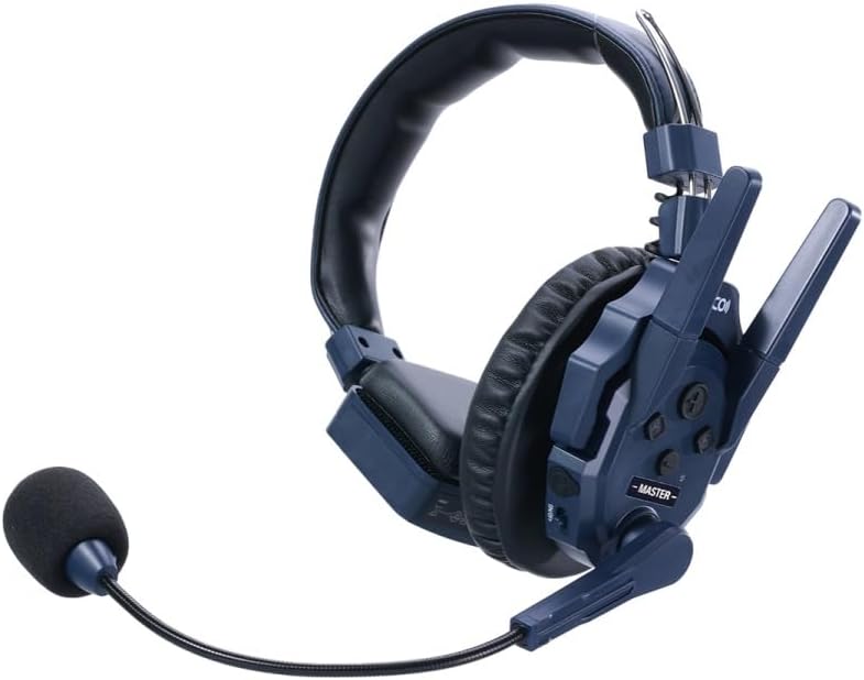 SYNCO Xtalk Master 1Pcs Wireless Intercom Headset System Communication Headsets, 500m Range 1640ft 2.4GHz ENC Noise Cancellation USB-C UAC Connectivity 15H Battery (XM1/1 PCS)