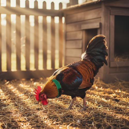 Image of 2Pcs Anti Crowing Collar Adjustable Rooster Cockerels Anti-Hook No Noise Nylon Neck Strap Pet Products Pets Collar Anti Crow Rooster Rooster Collar Collar Anti Crow Rooster Collar for Small Rooster