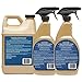 Granite Gold Quartz Cleaner Spray for Caesarstone, Cambria, Silestone and All Other Quartz Countertop Surfaces, 64 Fluid Ounces and 2 x 24 Fluid Ounces