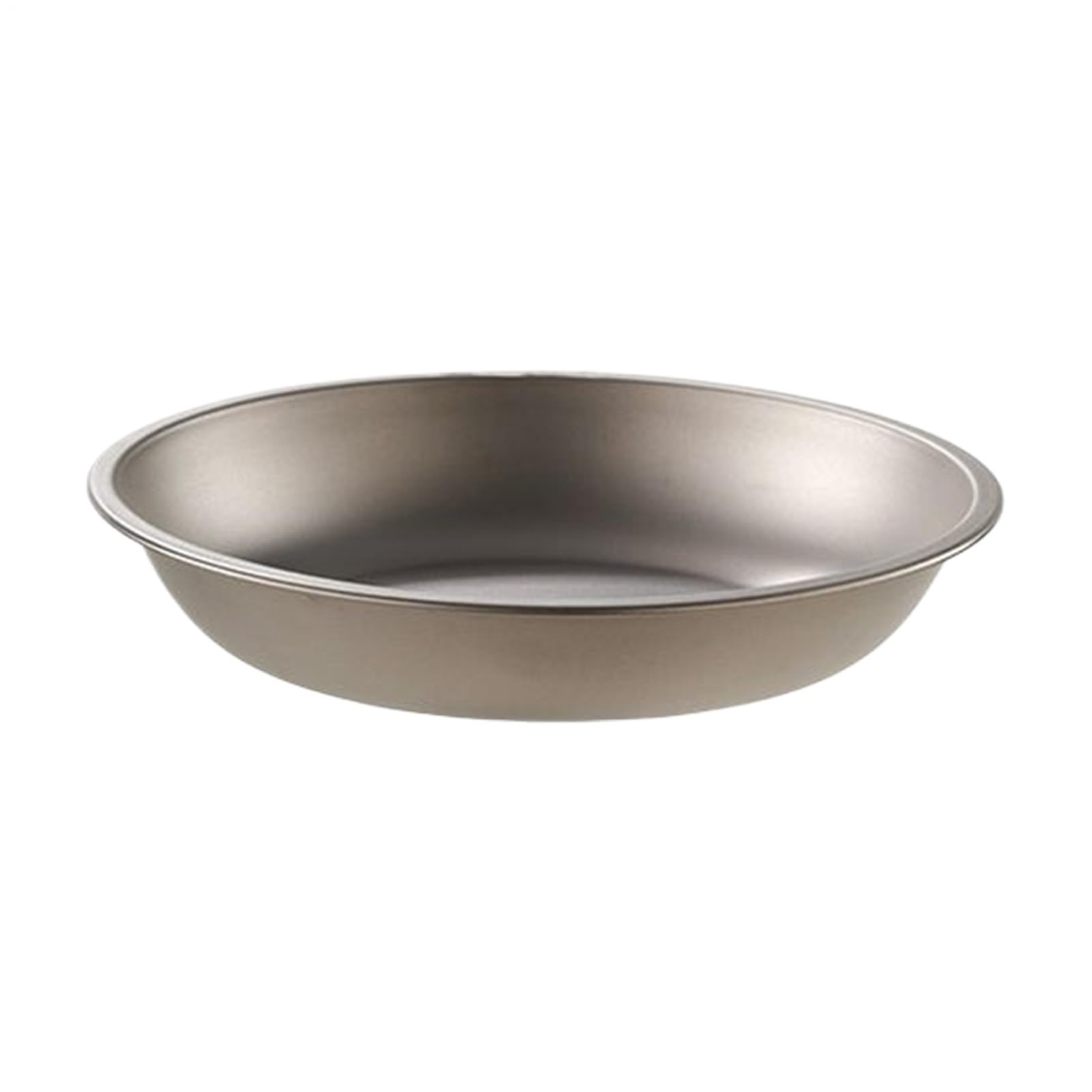 Metal Camping Plates, Titanium Plate, Titanium , Metal Plate, Stackable, Bowl Plate, Portable Tableware, Cookware, Large Round Plate, Outdoor, Camping