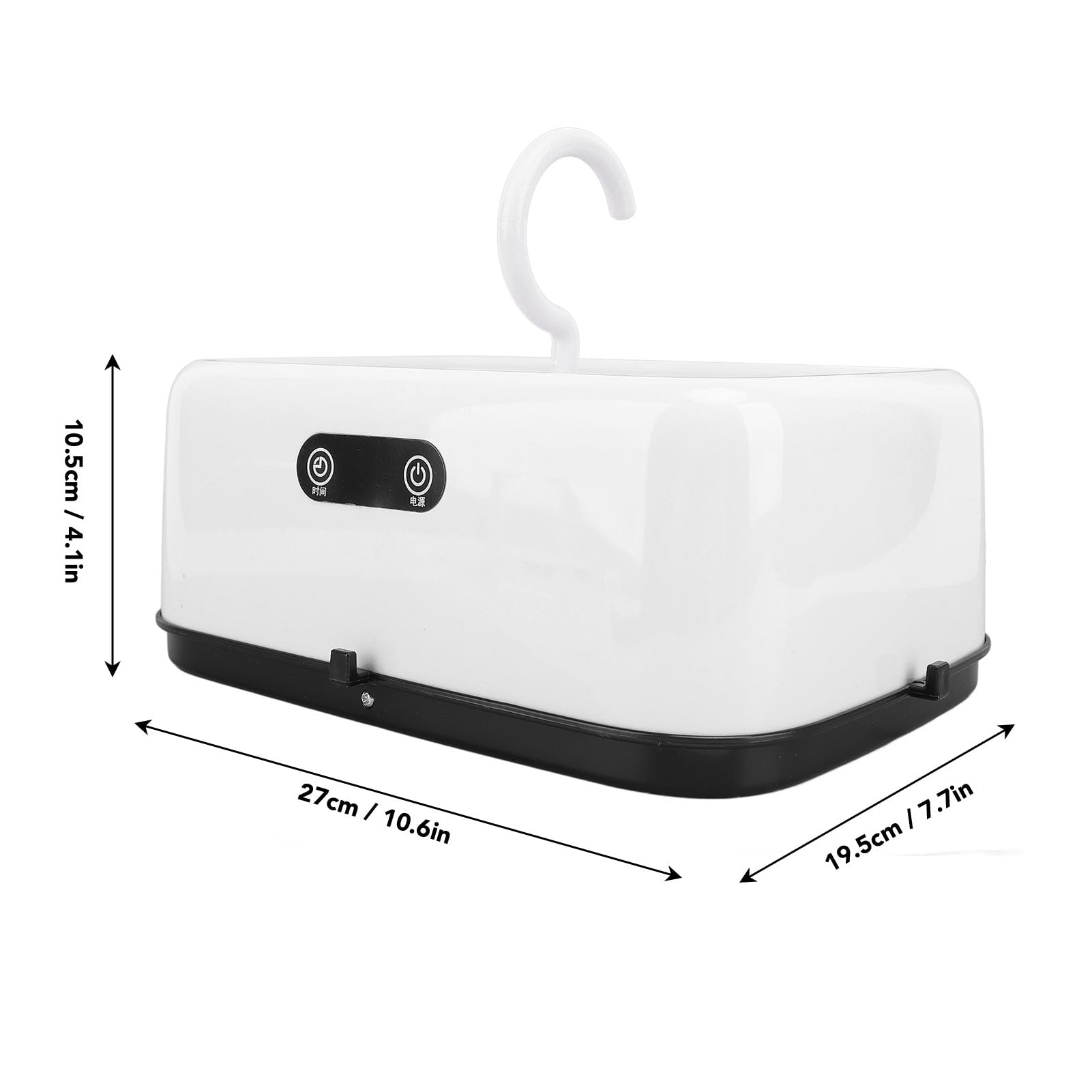 Tragbarer Wäschetrockner, 600 W, Faltbarer Mini-Trockner, Elektrischer Trockner mit 30, 60, 90, 120, 180-Minuten-Timer, Kleine Trocknermaschine für Wäscherei-Apartments und