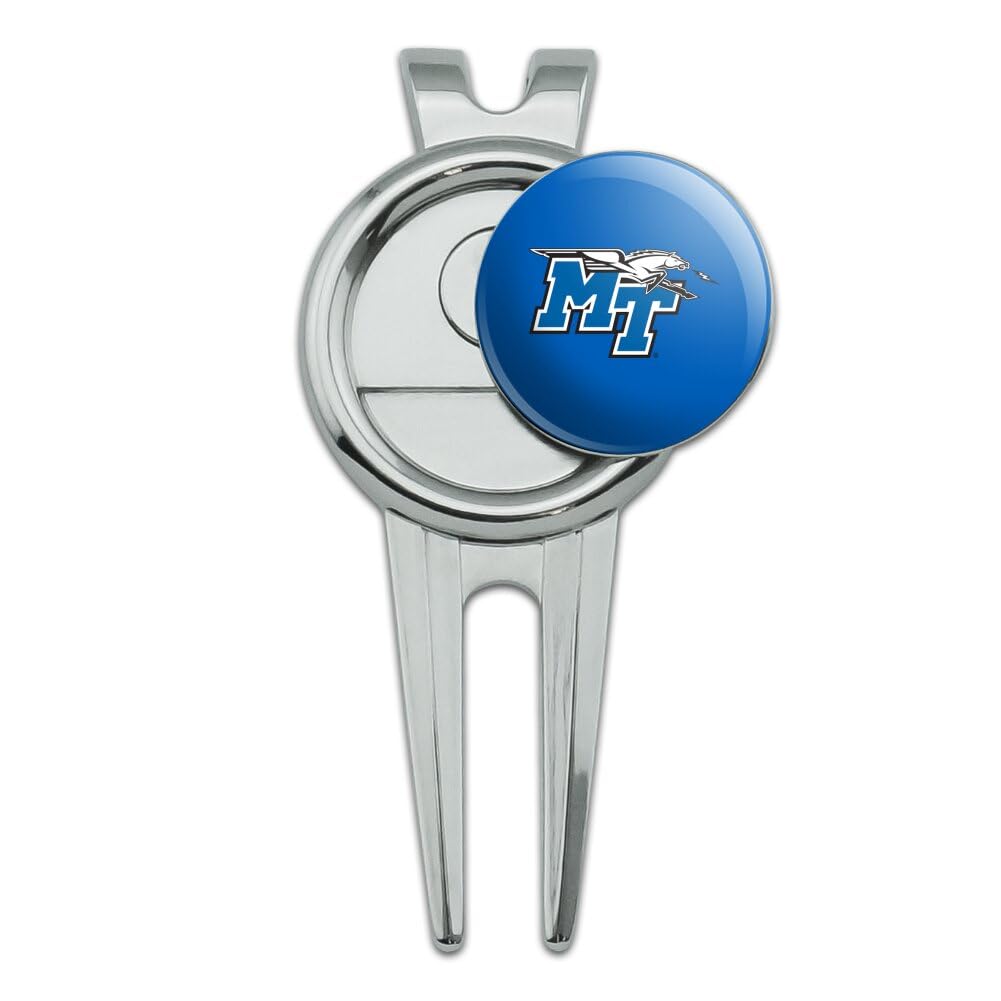 GRAPHICS & MORE Middle Tennessee State Primary Logo Golf Divot Repair Tool and Ball Marker