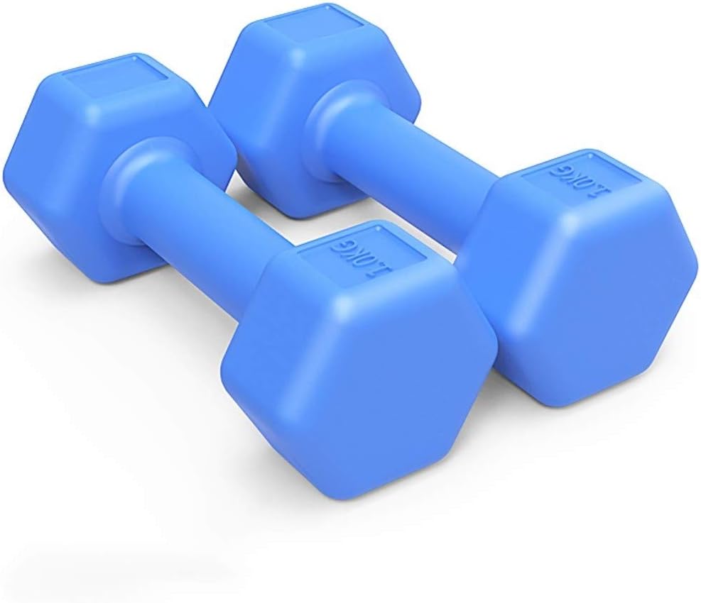 Dumbbells 2pcs Ladies Hexagonal Dumbbells Pair Home Fitness Yoga Thin Arm Weight