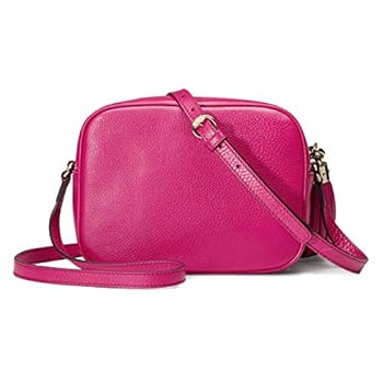 GUCCI Soho Magenta Pink Leather Disco Cross-Body Shoulder