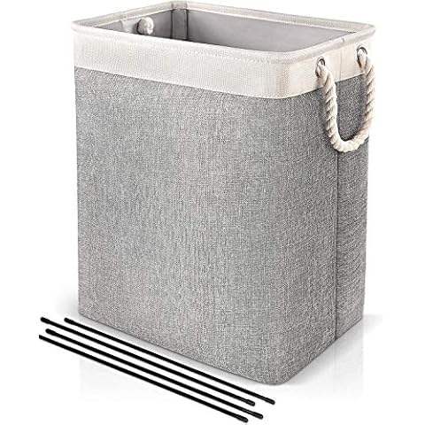 URMI Wäschekorb mit Griffen, zusammenklappbarer Wäschekorb Cover