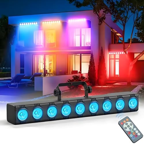 Barre lumineuse LED 50W RGBW DMX avec télécommande et mode son