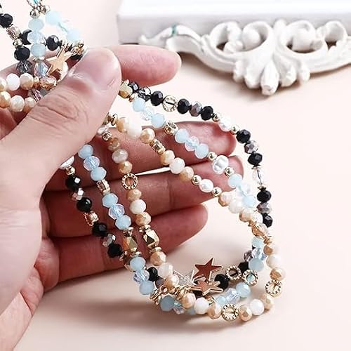 Nlinlin Chaîne de téléphone à cinq branches avec pendentif en forme d'étoile - Jolie breloque pour téléphone portable - Cordon amovible - Noir, Standard, Métal Perles Métal, Pas de gemme – vue 9