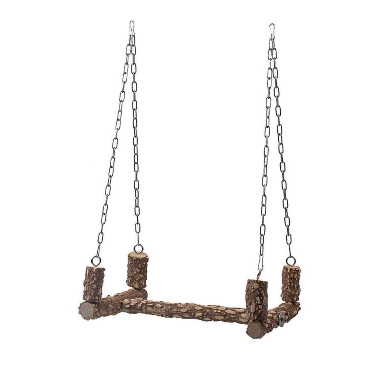 VANZACK Parrot Perch Stand Wooden Bird Supply Easy Install Bird Cage Accessory Random Color