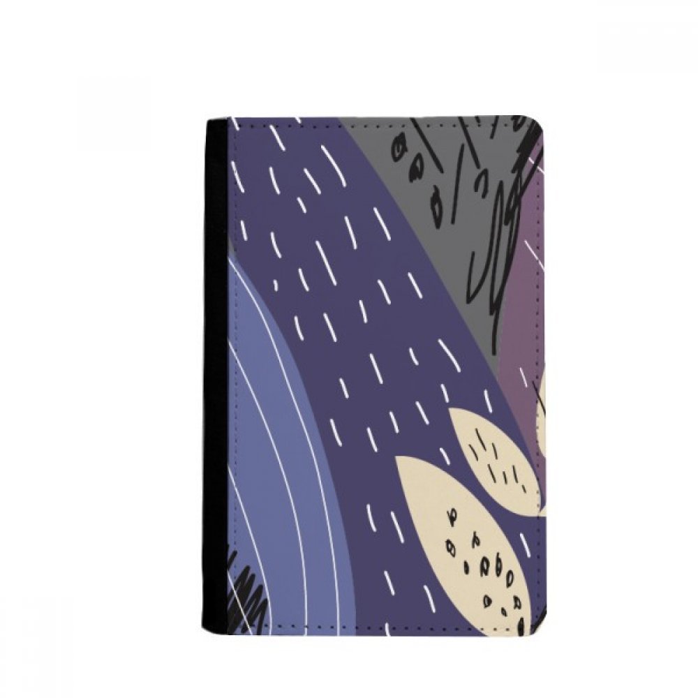 Leaf Abstract Plants Art Pattern Passport Holder Notecase Burse Wallet Cover Card Purse