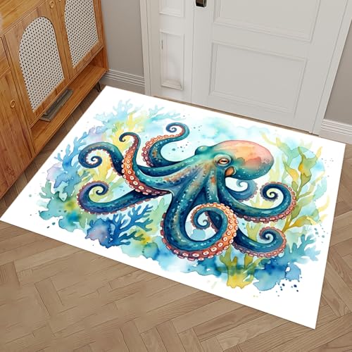 Tapis Entree Interieur Animaux Marins anti-glisse | Solution Profil Bas - 2