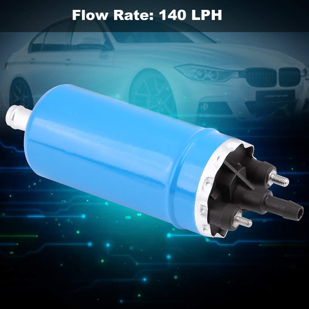 Qiilu Pompe à Carburant Haute Pression Inline 140LPH 3Bar – Compatible BMW E23 E24 E12 E28 E30