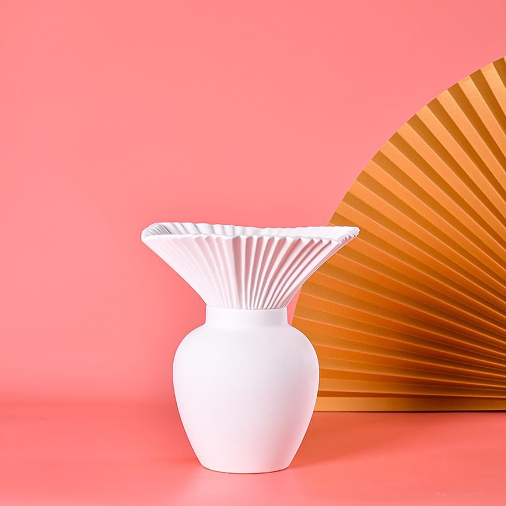 Blumenvase Dekorationen im nordischen Stil, kreative Keramikvasen for Zuhause, Blumenarrangements for den Balkon Wohndeko