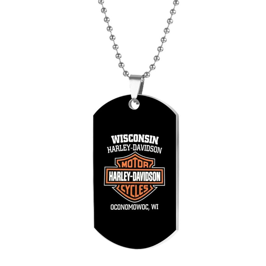 Harley Davidson★ドッグタグネックレス★ステンレス製 24 アクセサリー Harley Davidson☆ドッグタグネックレス