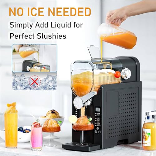 Slush-Maschine mit 2,5 l Fassungsvermögen, LED-Display, 6 voreingestellten Programmen und automatischer Reinigung – für Milchshakes, Margaritas, Cocktails, Frappé und Slush – Bild 4