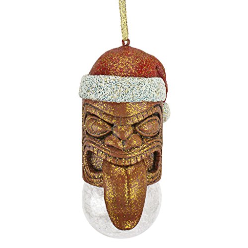 Design Toscano Lono Tiki South Seas Holiday Ornament, Single #TOP1
