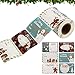 LATERN 250 Pezzi Adesivi Per Etichette Natalizie, 6 Colori Adesivi Per Etichette Regalo Autoadesive Riempi I Tag Del Nome Presenta Etichette Decorative Adesivi Con Renne Pupazzo Di Neve (8cm x 5cm)