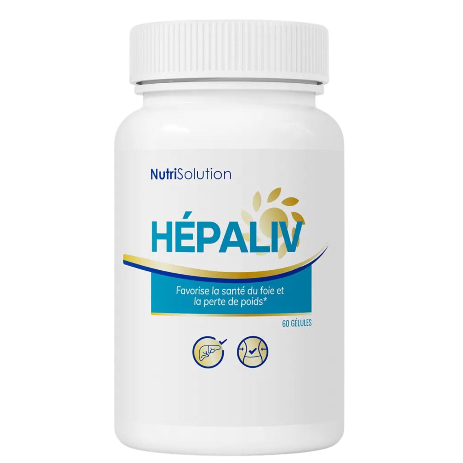 NutriSolution Hépaliv Complément Soutien Hépatique - Formule Détox Avancée avec Chardon-Marie, Desmodium & Thé Vert pour la Santé du Foie, Gestion du Poids & Brûle-Graisses - 60 Gélules (1)