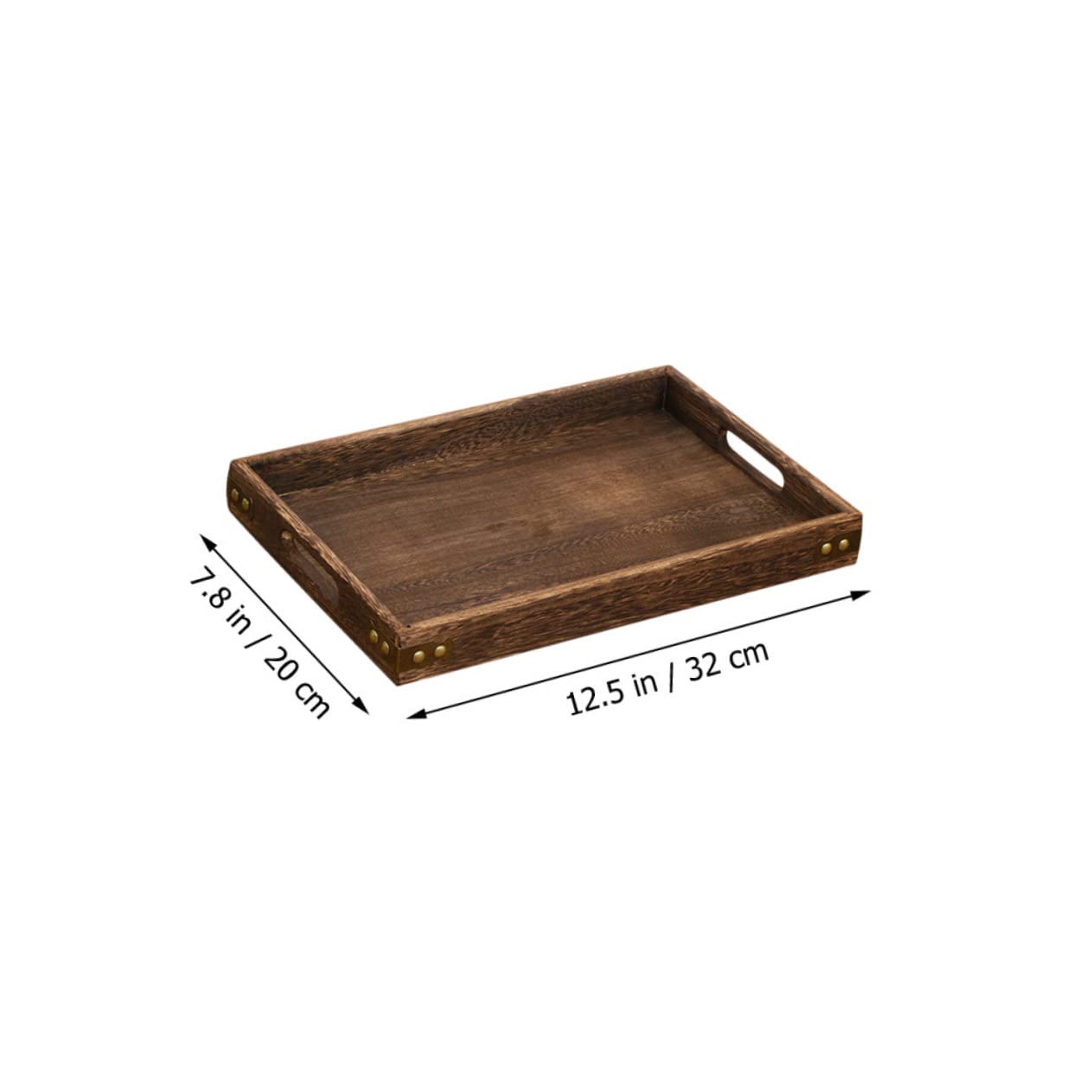 Alipis Rustic Serving Trays Platters Wooden Tiered Tray Decor Rectangular Storage