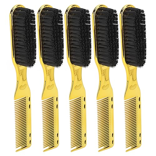Brosse de toilettage compacte et légère pour salon de coiffure et peigne double en nylon