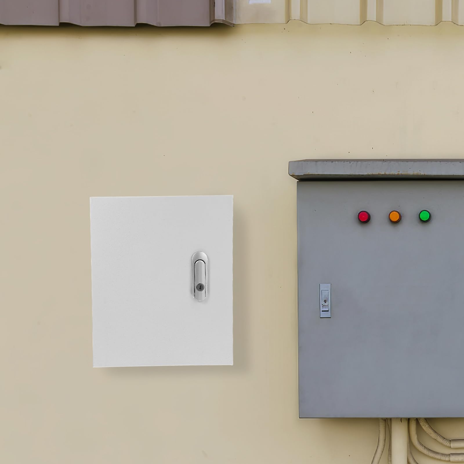 Elektrischer mit Verdicktem Gehäuse Außenverteilerkasten aus Edelstahl und Langem Schloss für Praktischen Einsatz im Hausstromkreis