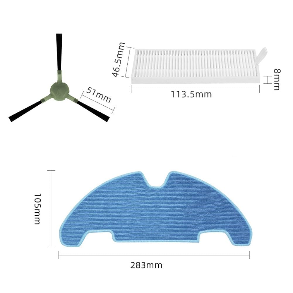 Robot Aspirapolvere Ricambi Kit Spazzole Filtri Mop Panni