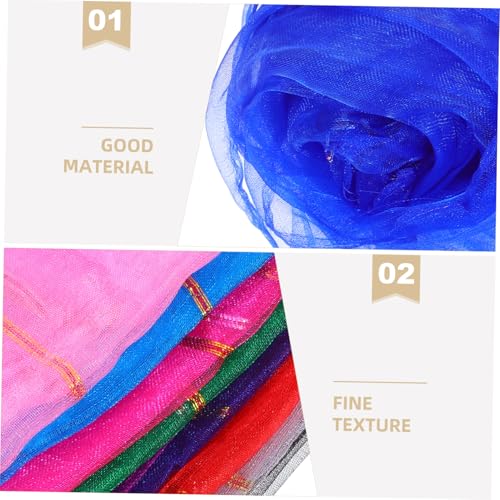 Bufandas de baile para bebés YARNOW pack de 10 pañuelos cuadrados para fiestas infantiles 5