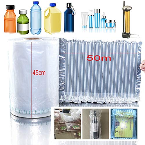 ycnsb Inflable Hoja De Envoltura Columna Llena De Aire con Bomba Gratuita, Envoltura De Bolsa Protectora De Botella Bolsas De Material Protector De Viaje En Movimiento 45cmx50m