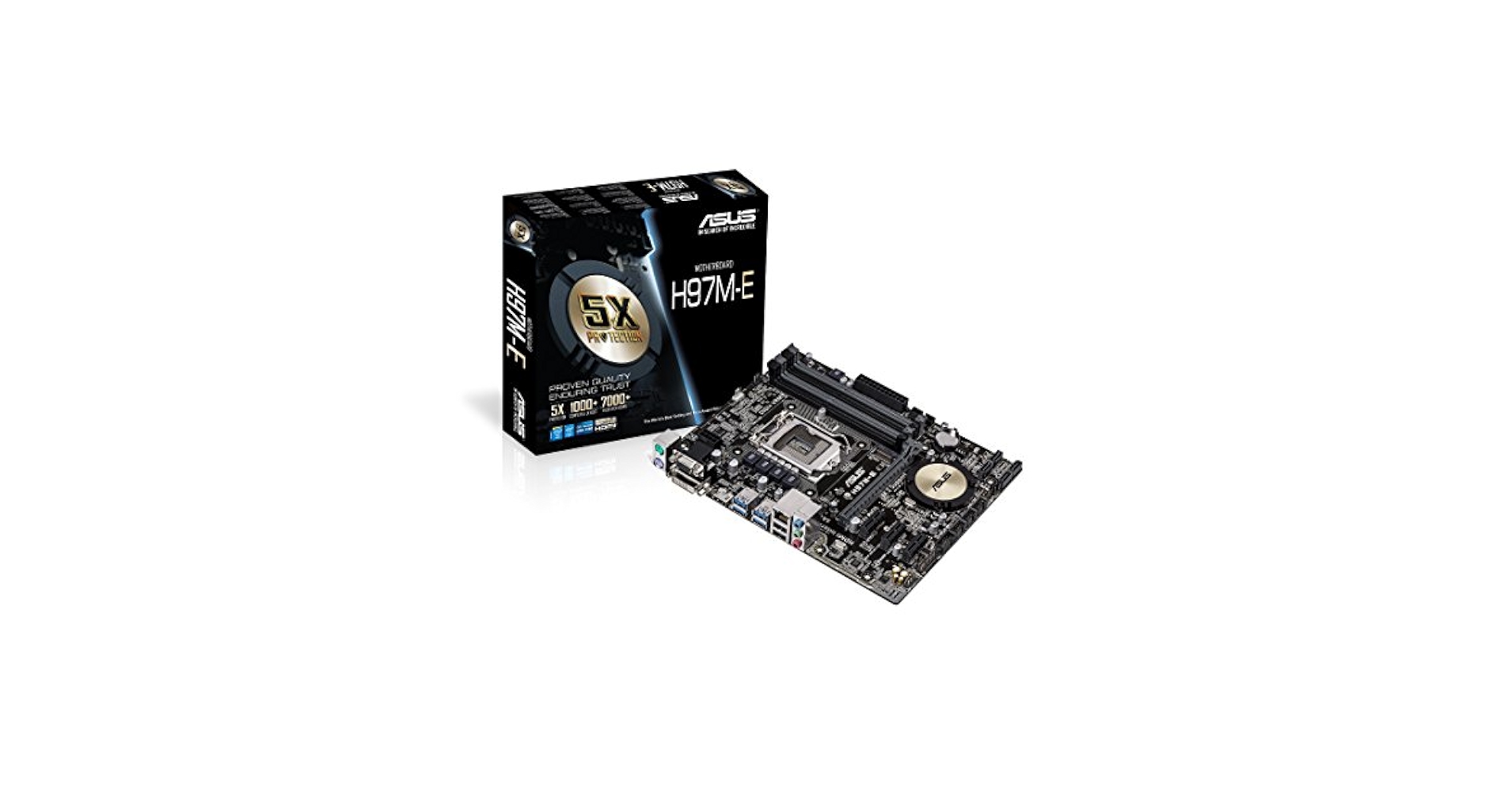 ASUS MicroATXマザーボード　H97M-E　LGA1150　未使用品 Amazon.com: H97M-E - Motherboard - micro ATX - LGA1150