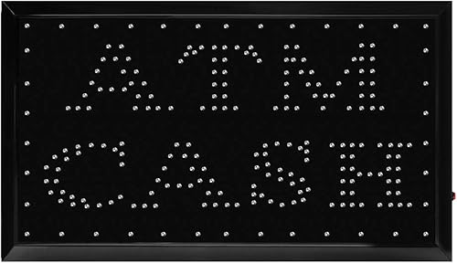 Miniatura 10 de Boshen Letreros abiertos de neón LED para decoración de negocios, tienda, bar, cafetería, cajero automático, ahora abierto, pantalla de