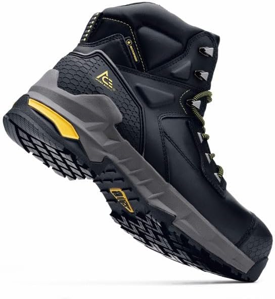 Shoes for Crews Redrock, Men's, Women's, Unisex 6 Inch Composite Toe Work Boots, Slip Resistant, Water Resistant, Black - Image 8