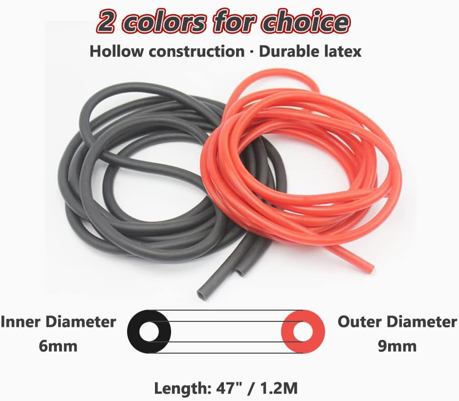 Resistance Bands for Arm Rehabilitation - 47" Exercise Heavy Elastic Tube for Physical Therapy, Shoulder & Elbow Recovery, Strength Training, Latex-Free