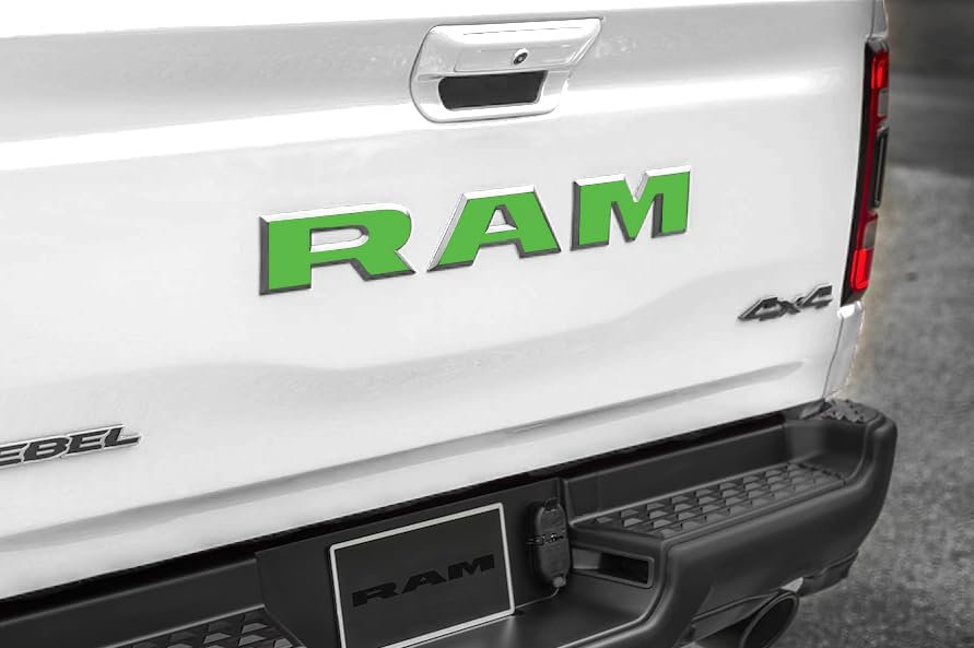 2019+ RAM 1500 Emblem Decal - Premium Vinyl Sticker for Tailgate, Grille, Doors, or 4x4-802c - (Tailgate)