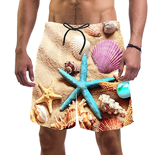 Short de bain pour homme doublure maille fini les irritations étoile de mer L