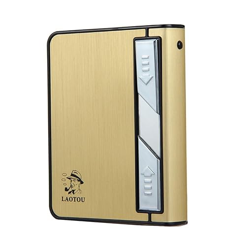 Moonwbak Encendedor de cigarrillos, soporte multifunción para caja de cigarrillos, encendedor de cigarrillos eléctrico recargable por USB, soporte