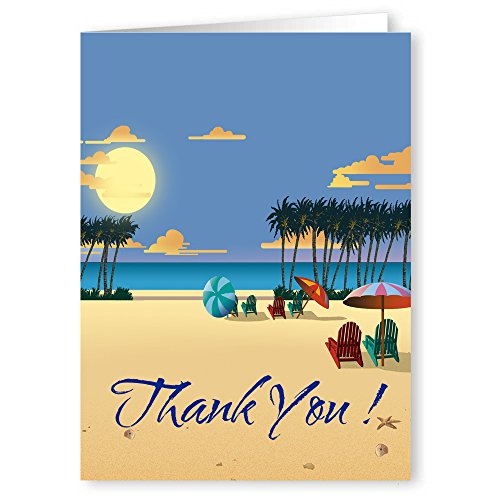 Image of Stonehouse Collection Beach Note Cards Assorted Pack- 12 Beach Note Cards Per Box - Beach Variety Set