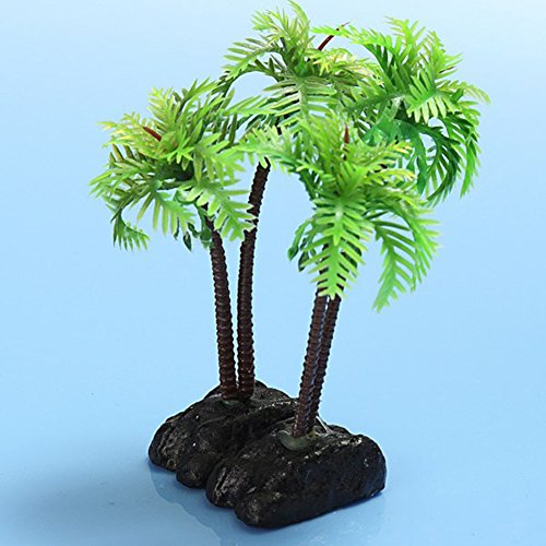 Hacoly Coco Aquarium Pflanze Kunststoff Künstliche Deko Lang Blatt Pflanzen Aquarium Fish Tank Wasser Gras Pflanze Landschaft Ornament Grün künstliche Wasserpflanzen Aquariumpflanzen - Grün - Image 8