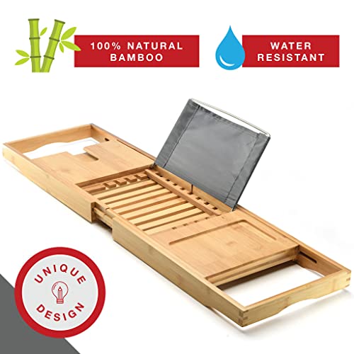 Home It 4447 Luxury Foldable Bathtub Tray Caddy thumb #6