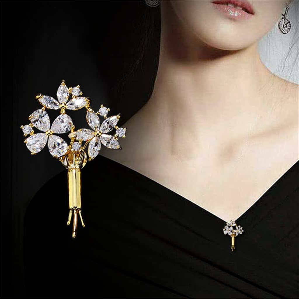 Broches pequeños de aleación con Hebilla para facilitar su Uso, Clips para Cuello, Chal, Solapa de 2,6 cm. Fabricados en China.