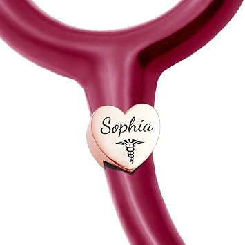Stethoscope Name Tag for Nurese-Personalized Stethoscope Charms,Custom Stethoscope ID Tag,Nurse Appreciation Gifts,Graduation Gifts,Nurses Week for Nurse Accessories for Work Style 01