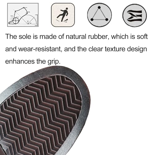 Women's Leather Wingtip Chunky Heel Mary Janes Comfort Round Toe T-Strap Platform Block Heel Retro Dress Shoes Party Evening Dating Mary Jane Pumps4