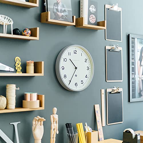 NEWGATE® Number Three Echo wall clock, Grey, 37cm - Image 4