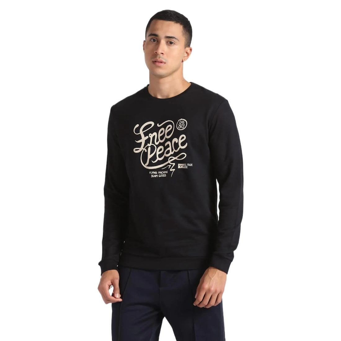 flying machine Men's Slim Fit Sweatshirt| Printed-picture-16