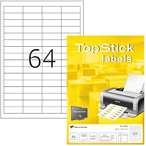 TopStick 8730 - Etiquetas autoadhesivas universales A4 Cover