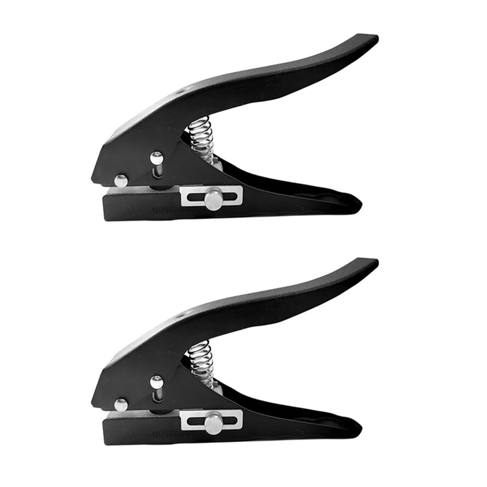 Hfgdnchva Light 2Pcs 12Mm Circle Hole Punch Paper Punch Hand-Held Round Single Hole Punch For Id Cards Pvc Cards Badge Photos