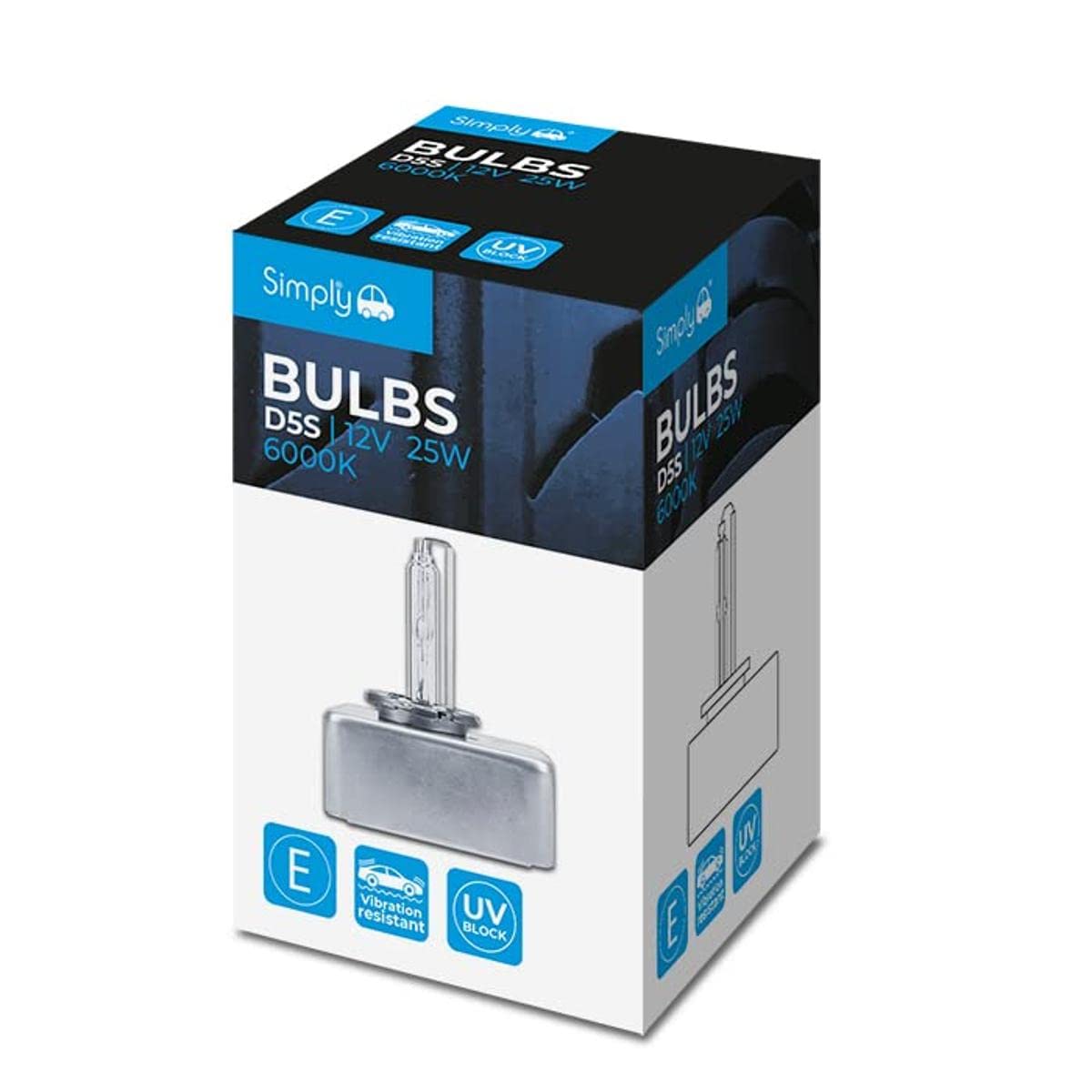 Simply D5S Xenon Car Bulb. 12v. 25w. 6000k