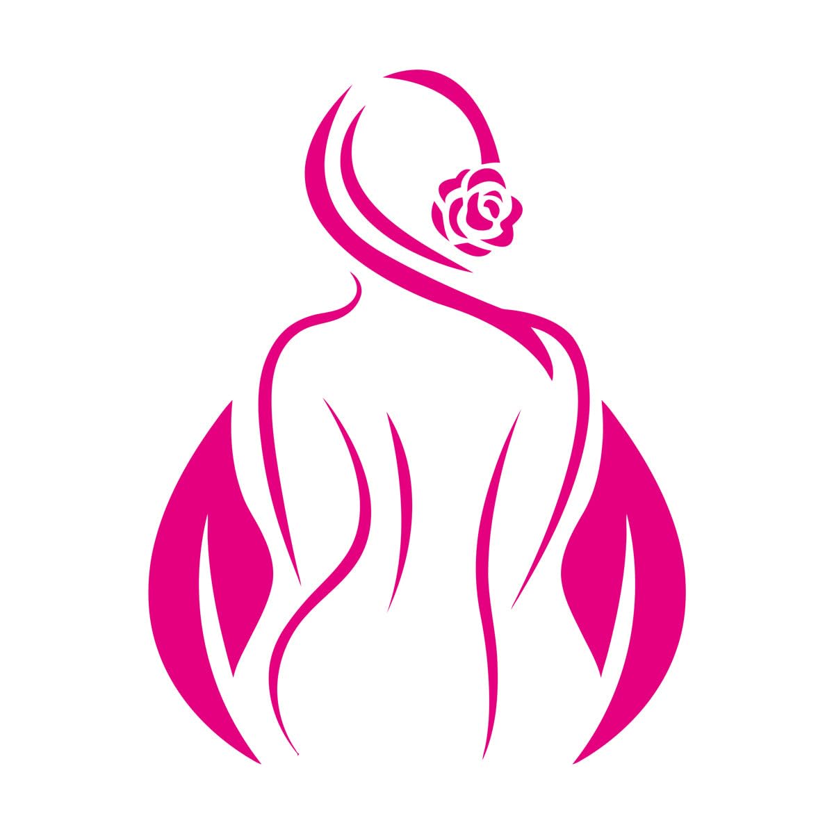 Spa Salon Quotes Wall Stickers Paster Paper 54x68.9cm Equipped with Transfer Film kit Large Rosered — image 1