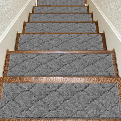 BAGAIL Soft Stair Treads Non-Slip for Wooden Steps, 15pcs 28
